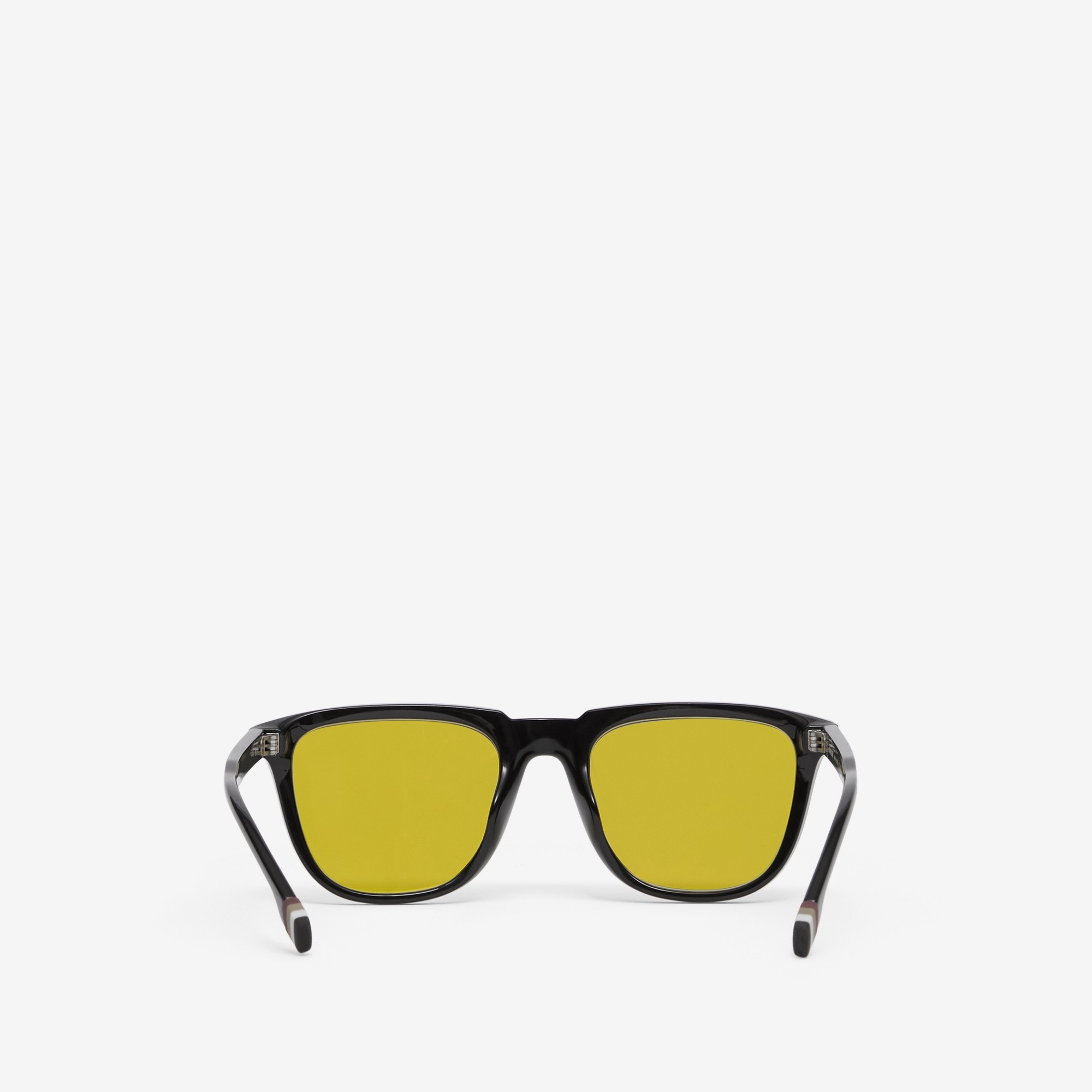 Stripe Detail Square Frame Sunglasses - 3