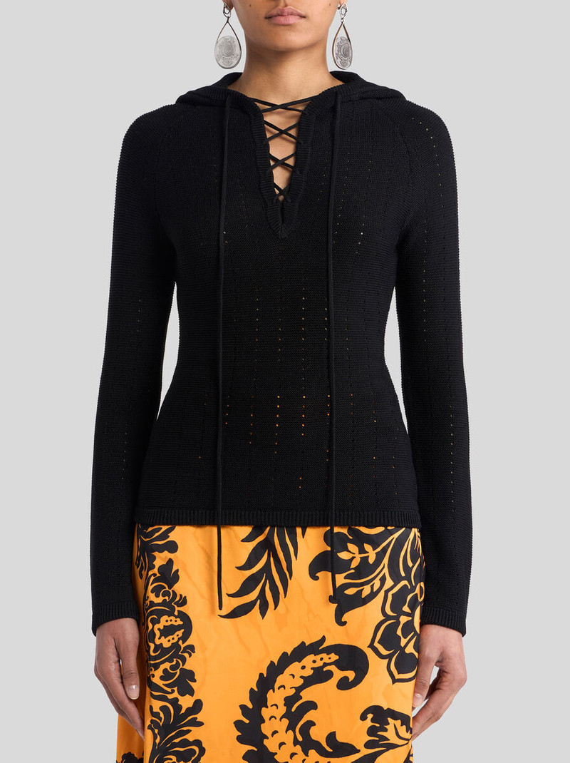 KNIT TOP WITH CROSSOVER AND PUNCHED DETAIL 2