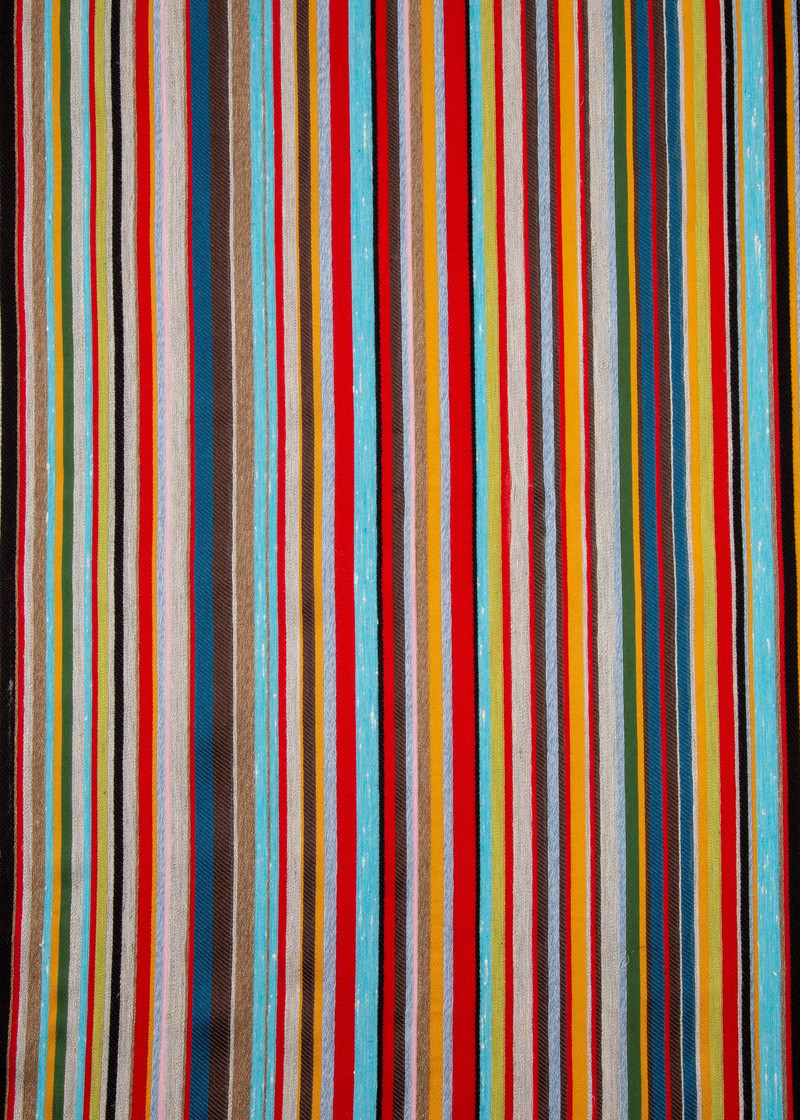 'Signature Stripe' Cotton-Linen Scarf 3