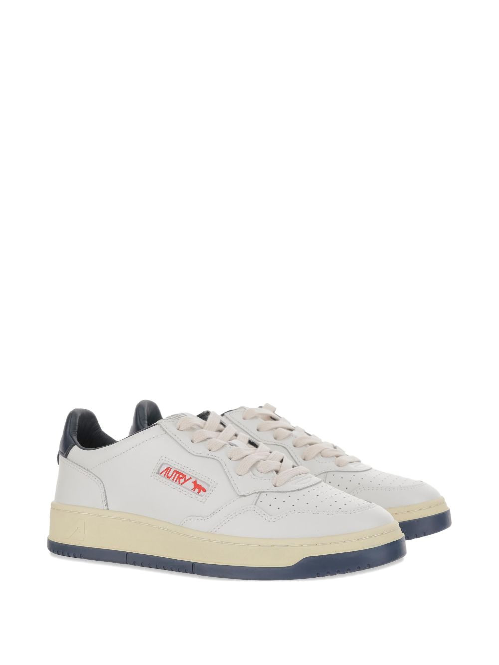 leather low-top sneakers - 2