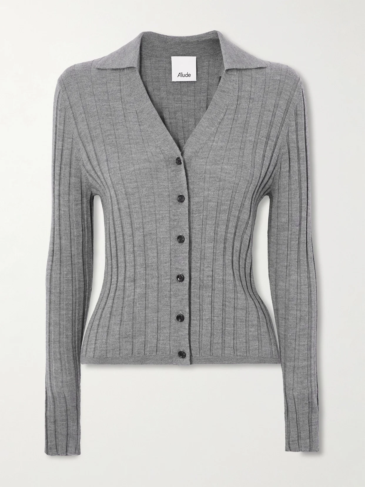 Ribbed Wool Cardigan - 1
