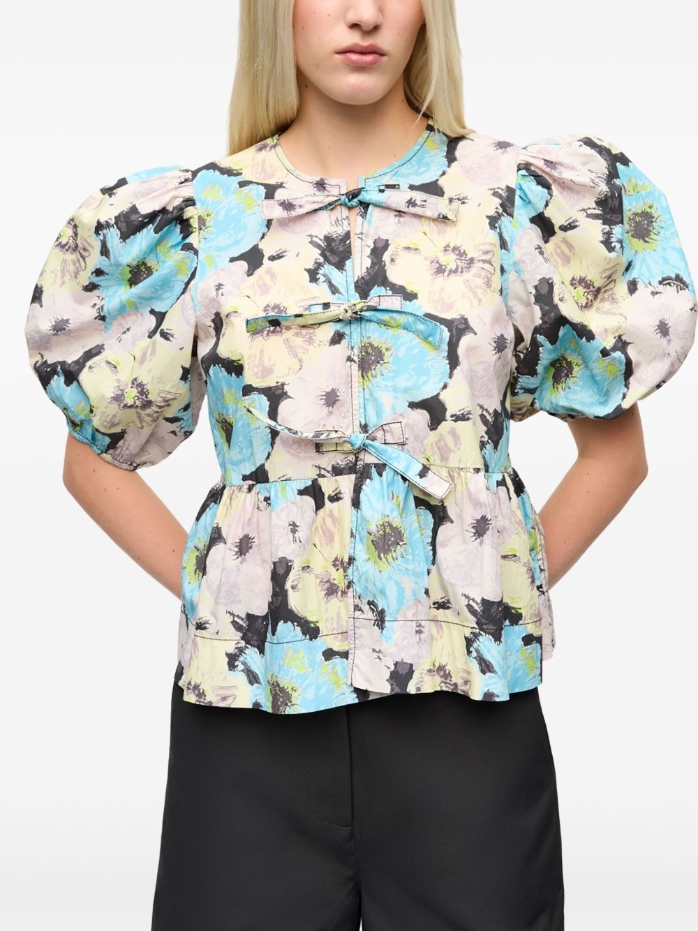 printed blouse - 3