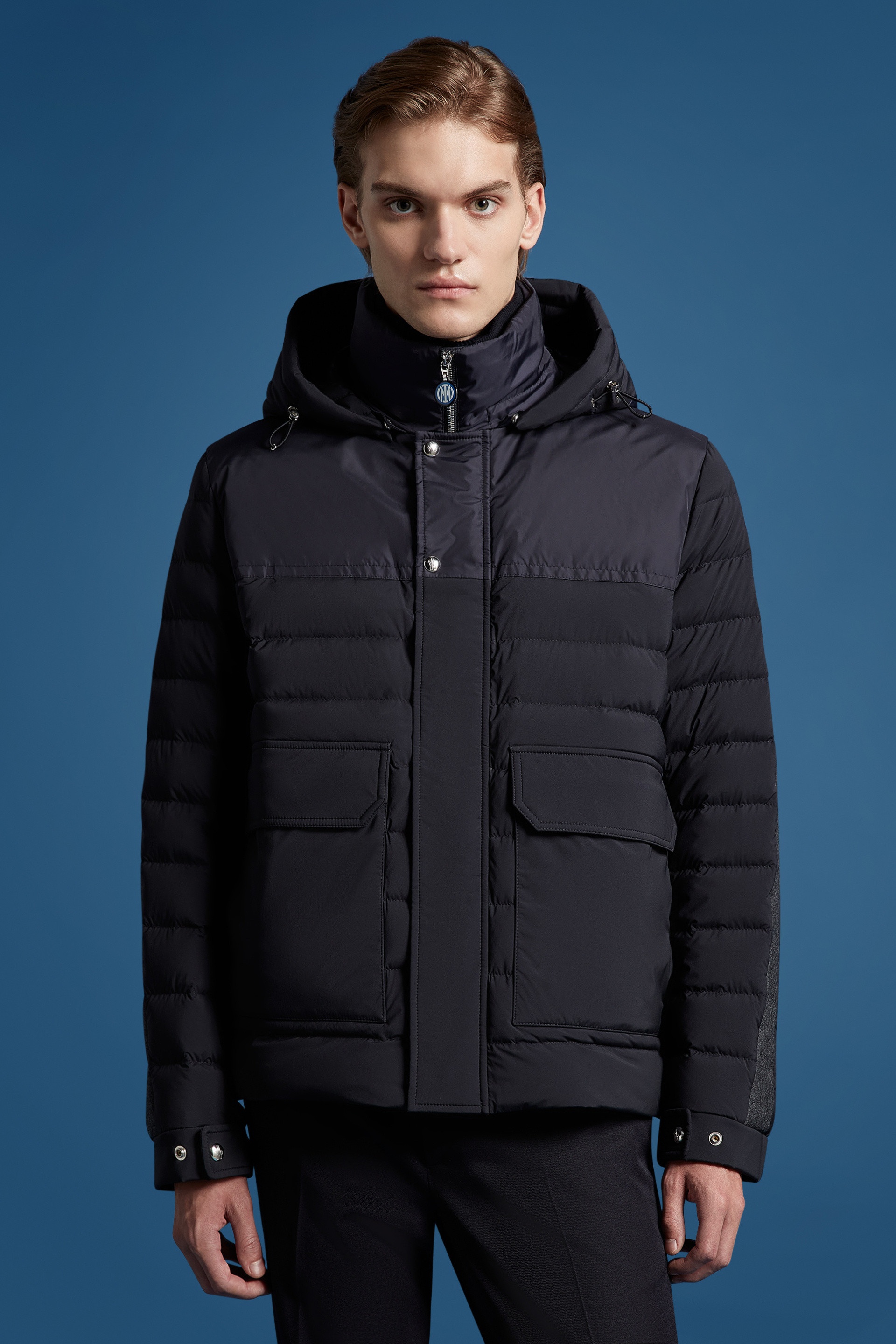 Inter x Moncler Short Down Jacket