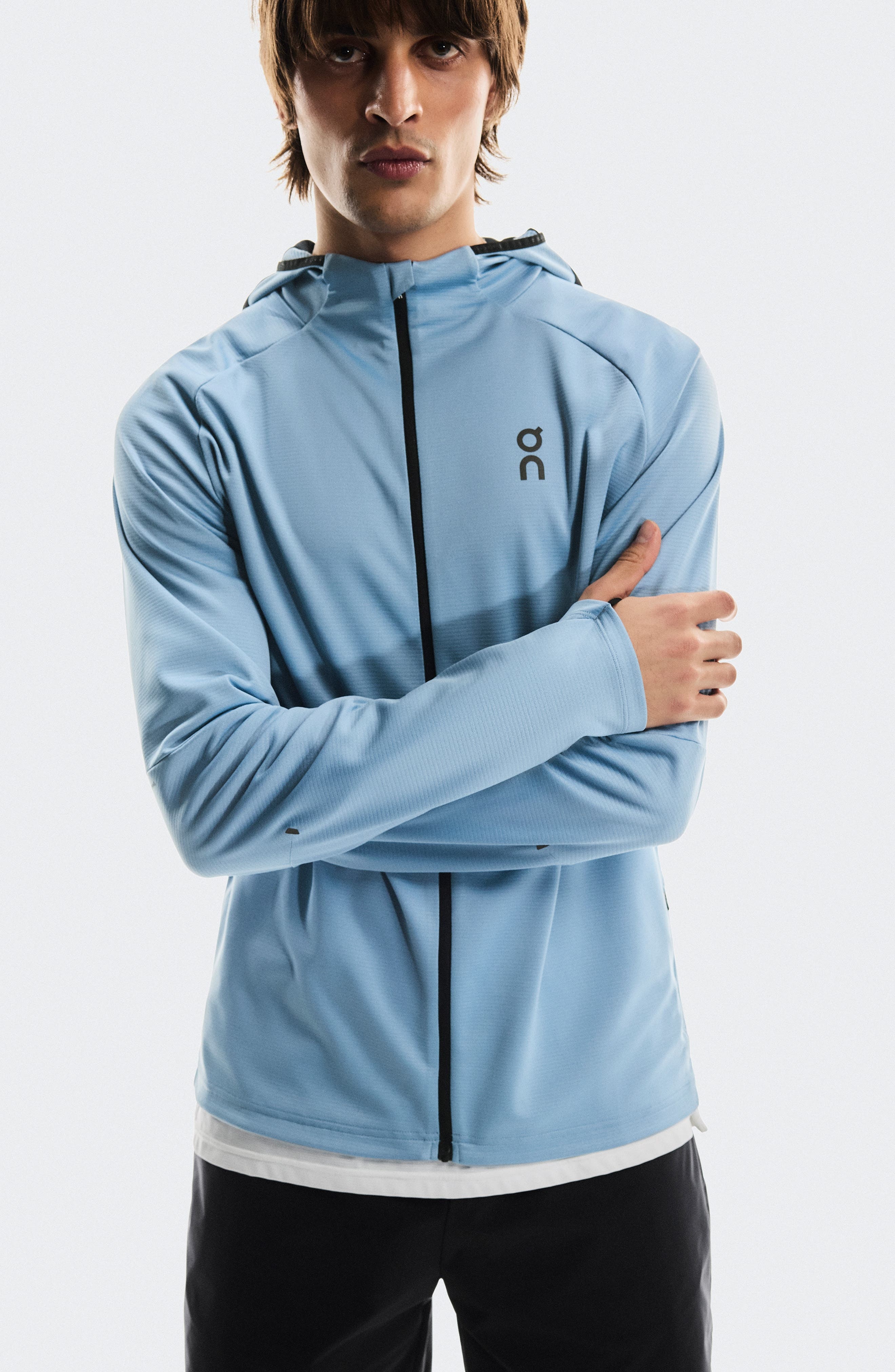 On Climate Zip Hoodie in Chambray at Nordstrom - 6
