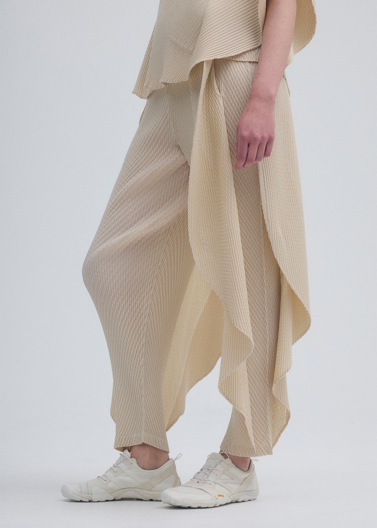 ORBICULAR PLEATS PANTS - 3