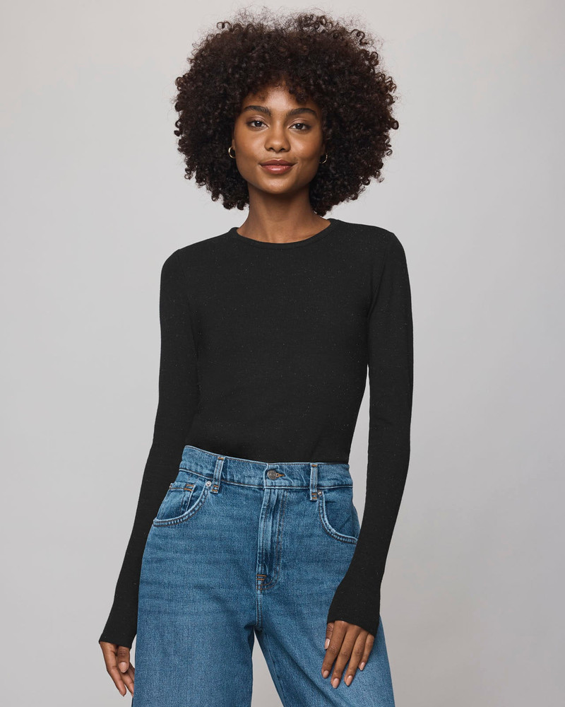Isabella Eyelash Shimmer Long Sleeve Tee 3