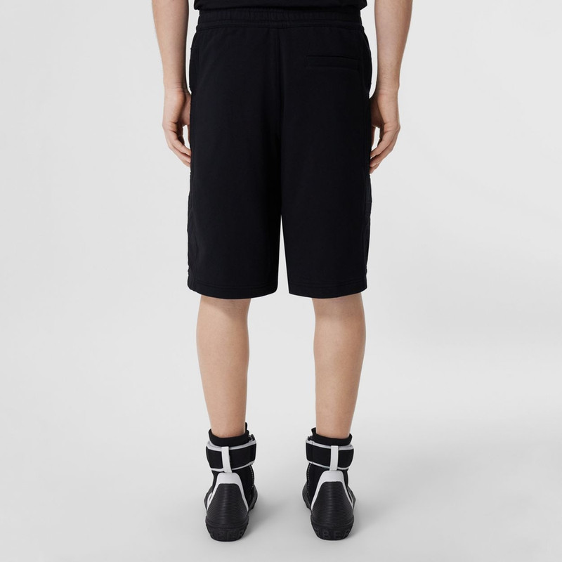 Logo Print Cotton Drawcord Shorts 4