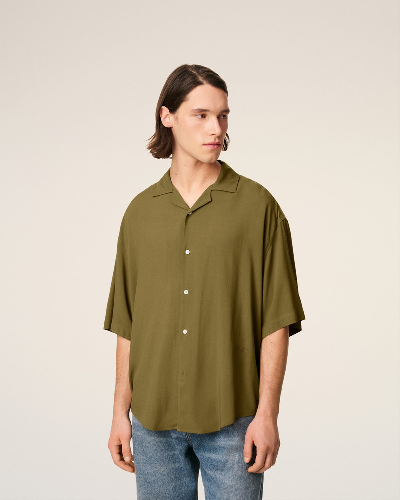 GREEN AMI CAMP SHORT SLEEVED SHIRT 3
