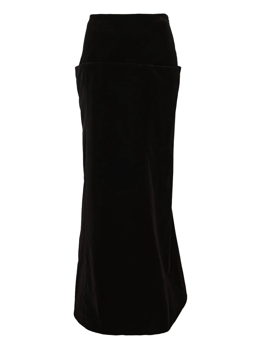 Cotton Velvet Column Skirt - 1