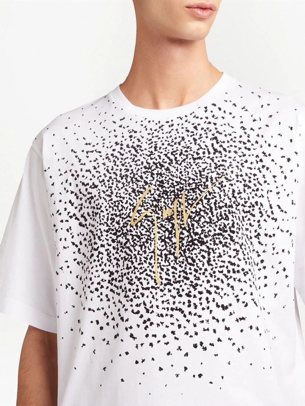 splatter print short-sleeve T-shirt - 5