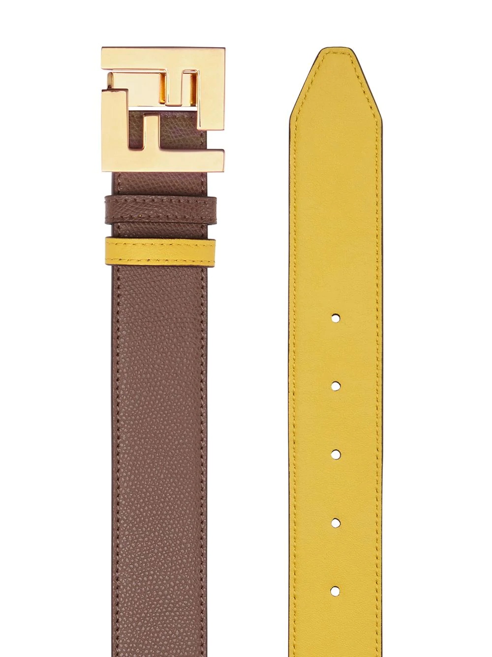 reversible FF-logo buckle belt - 2