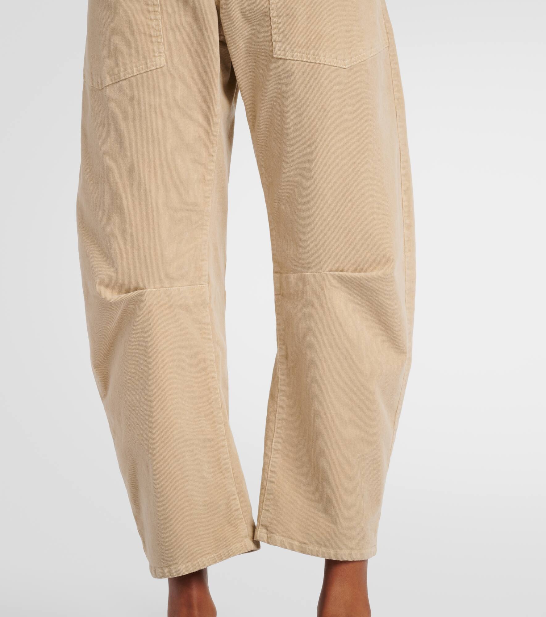 Shon mid-rise corduroy tapered pants - 5