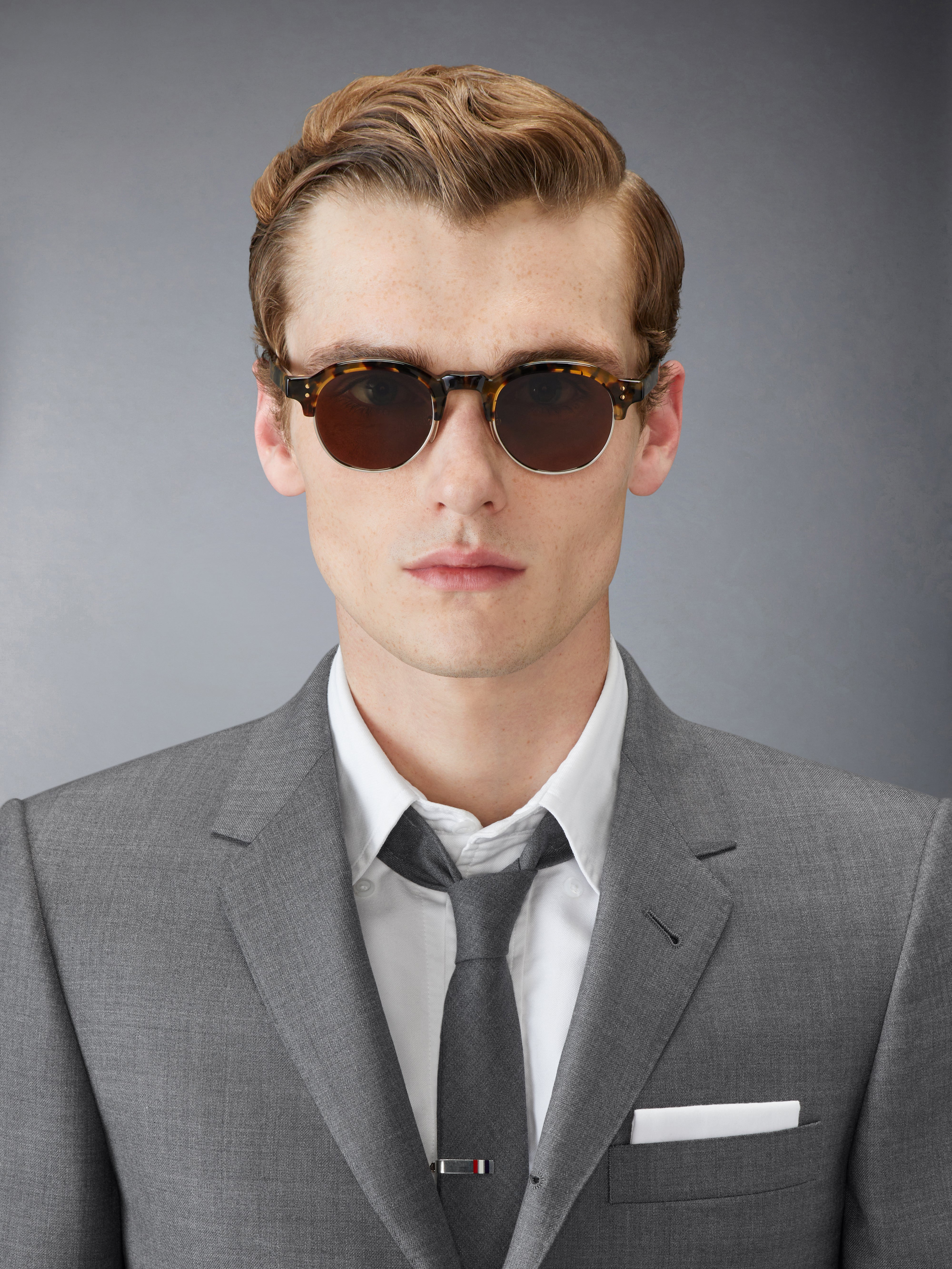 TOKYO TORTOISE AND 12K GOLD ACETATE AND TITANIUM OVAL SUNGLASSES - 2