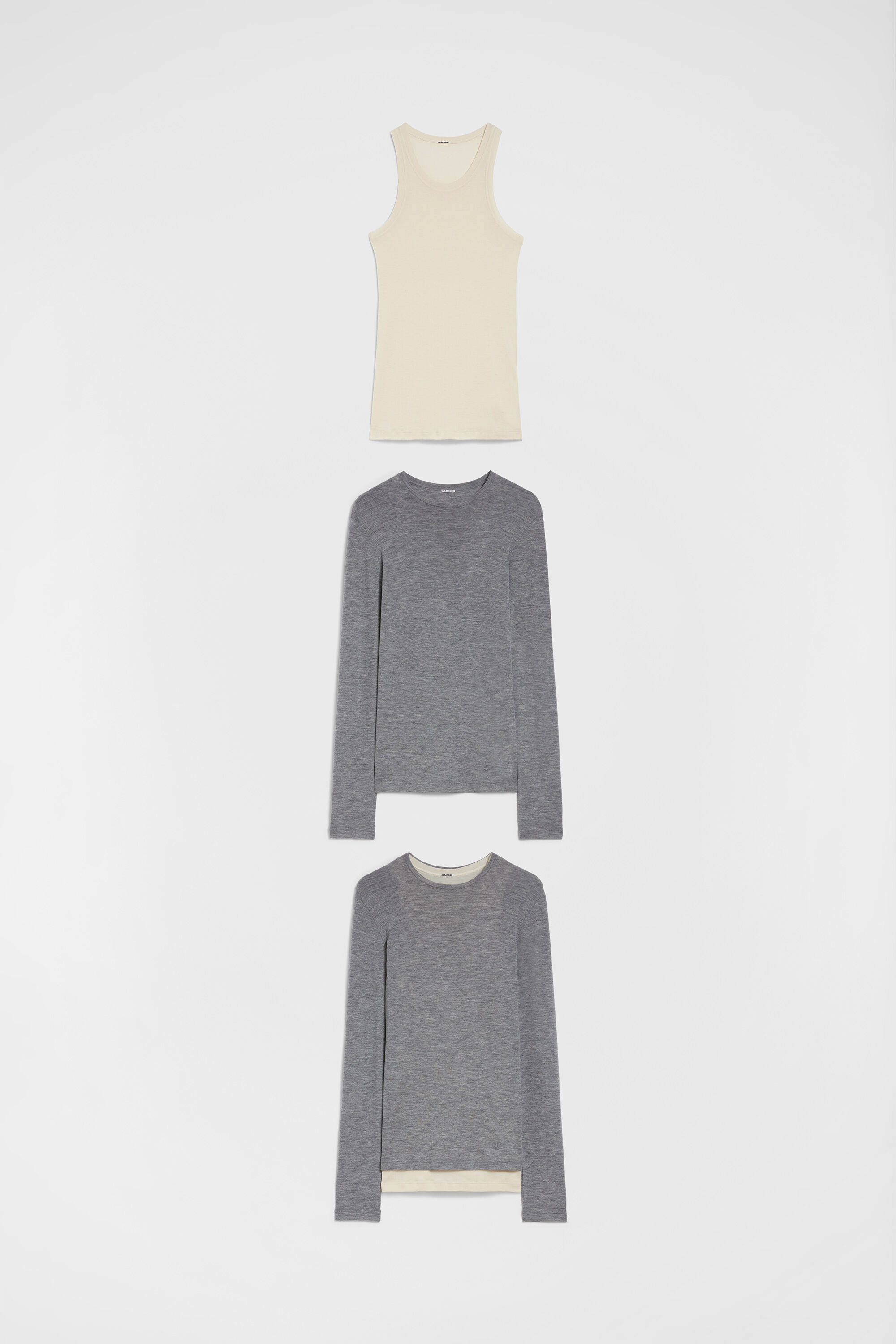 Lightweight Wool Layered T-Shirt - 3