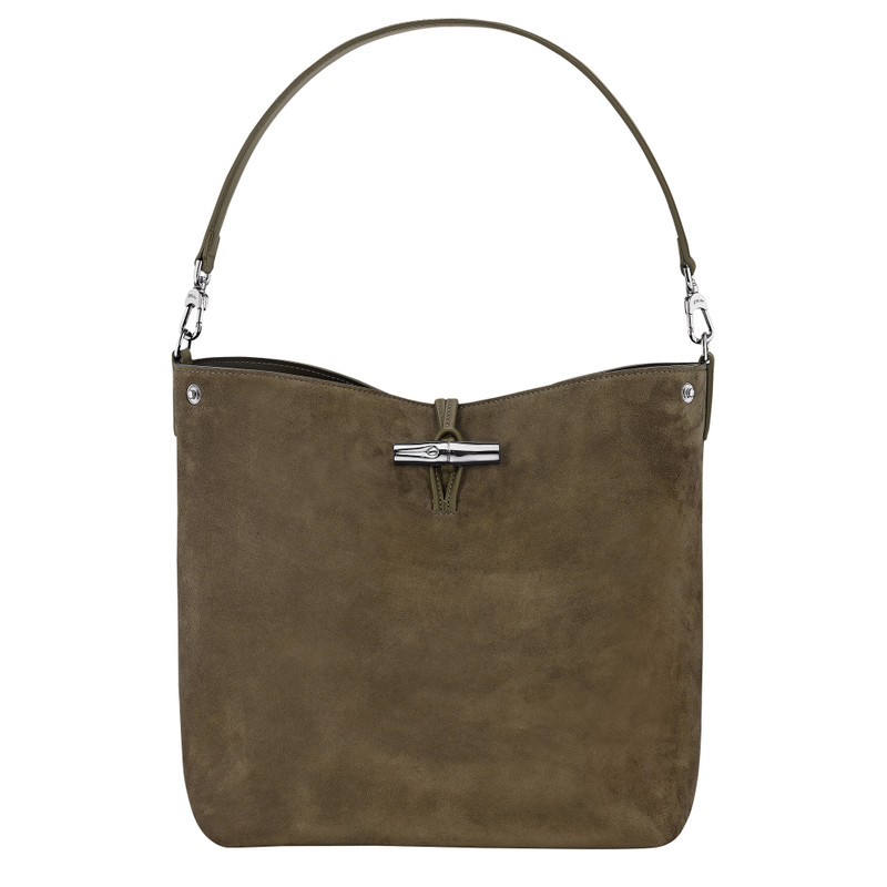 Le Roseau M Hobo bag Olive - Leather 1