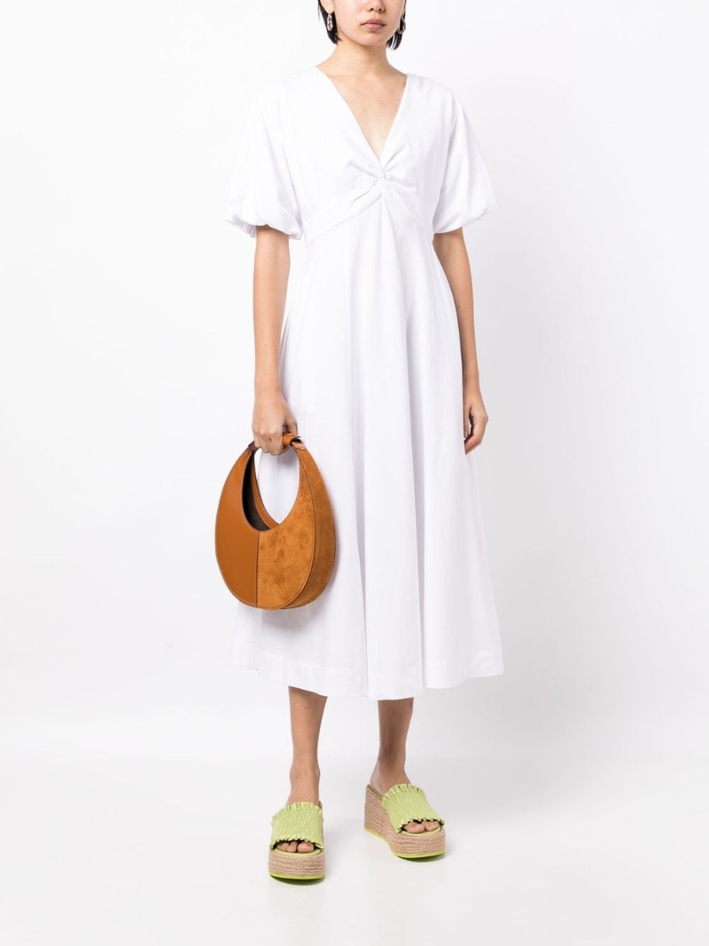 STAUD Finley V-neck midi dress outlook