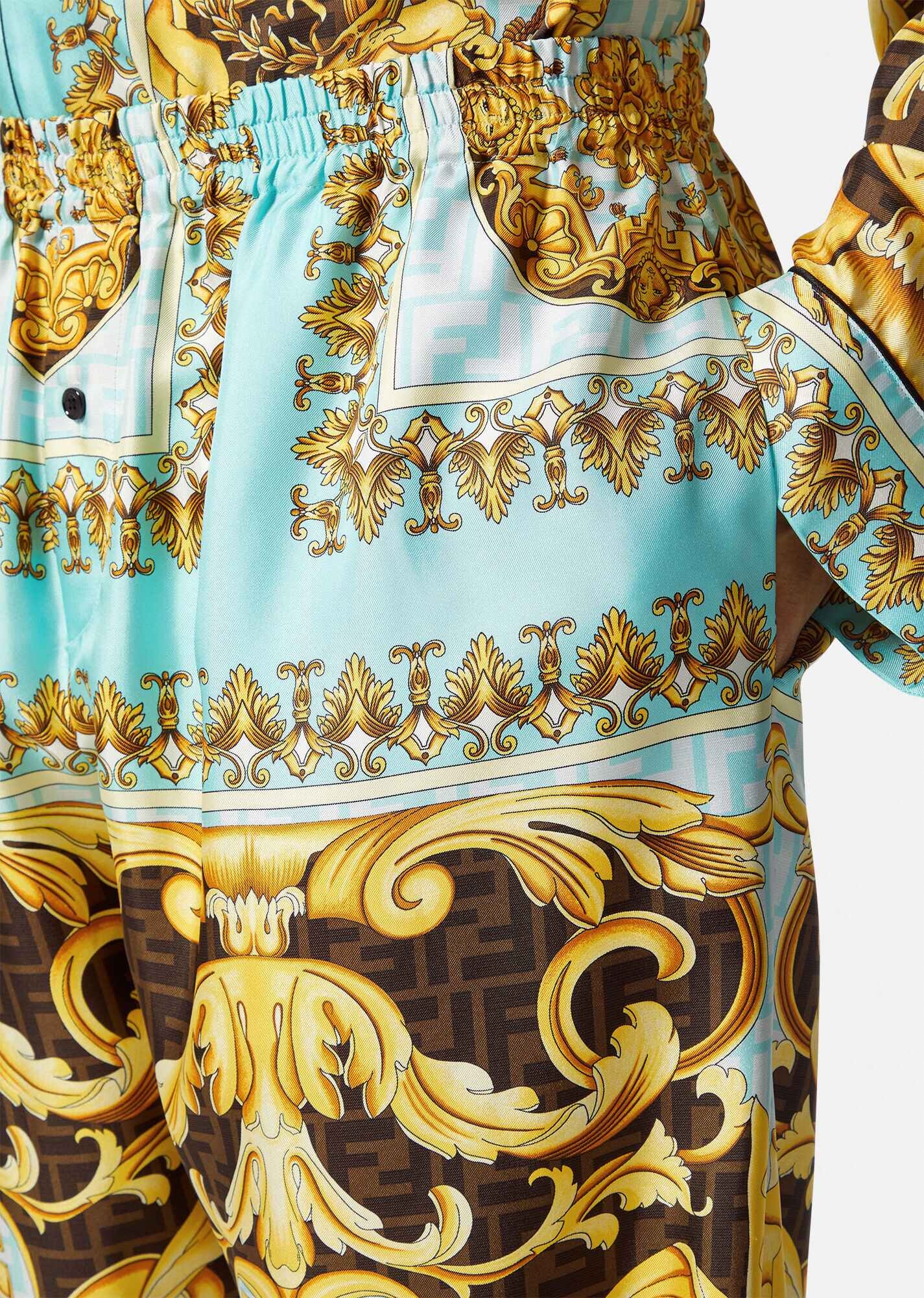 Fendace Gold Baroque Pyjama Bottoms - 5