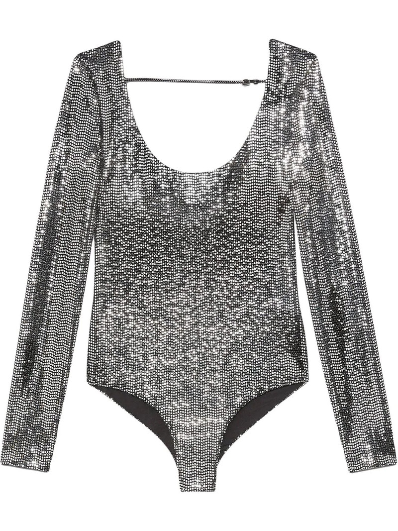 metallic effect bodysuit - 1