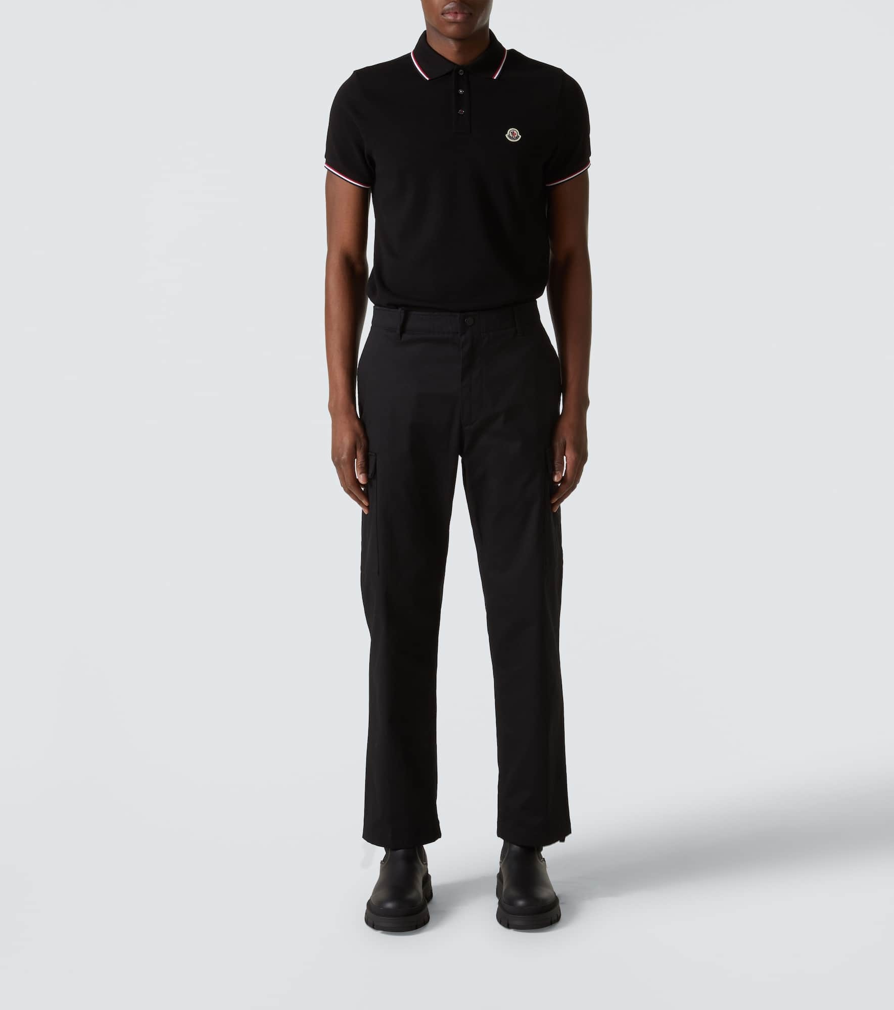Logo cotton piqué polo shirt - 2