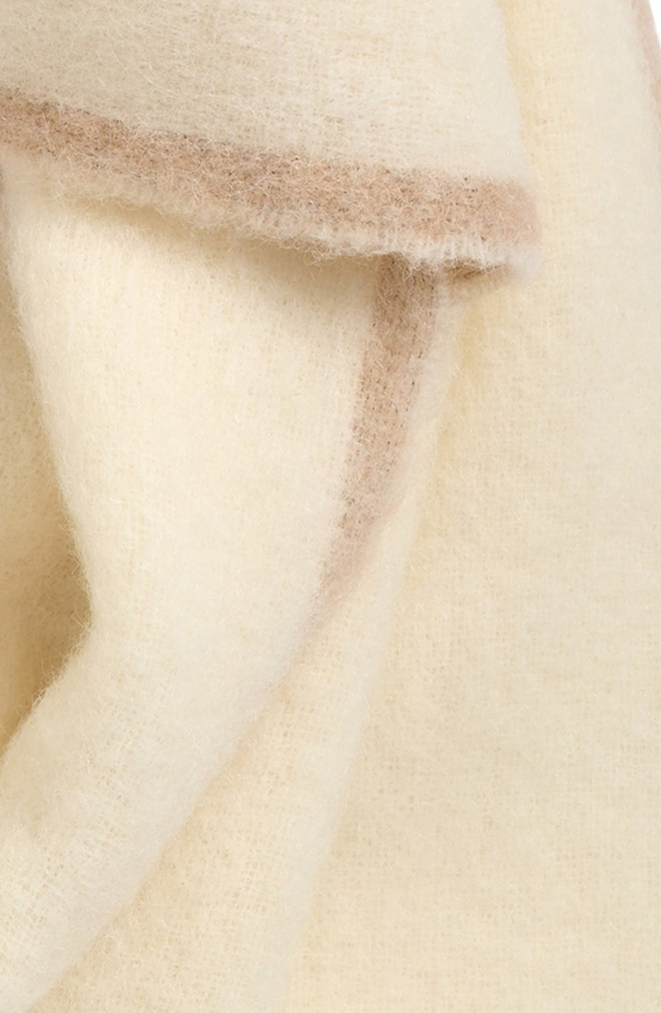 Acne Studios Valley Fringe Scarf in White at Nordstrom - 4