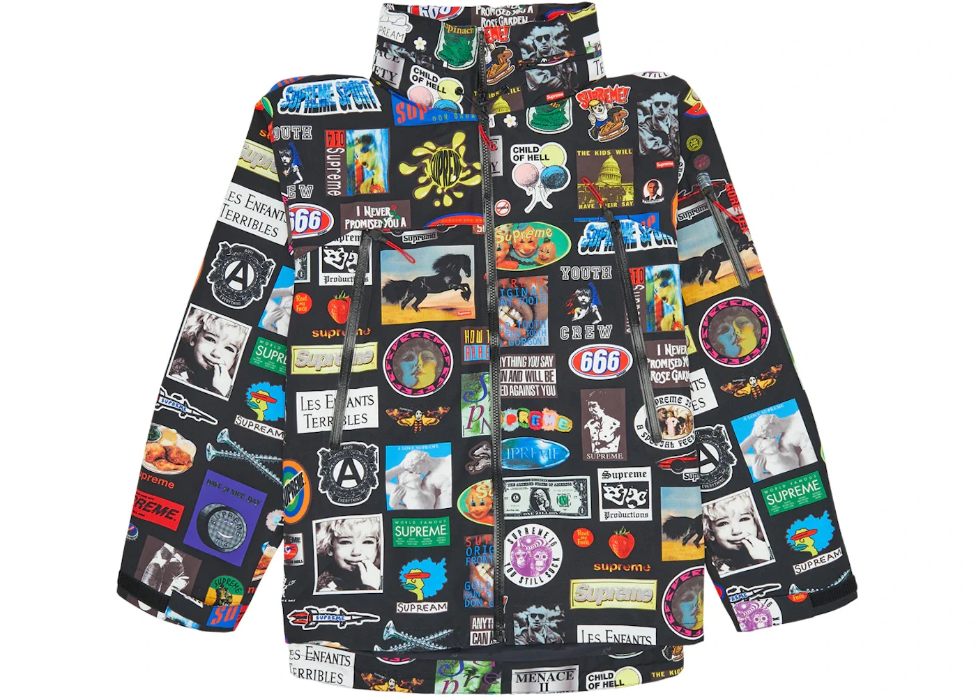 Supreme GORE-TEX Stickers Shell Jacket (SS21) Black - 1