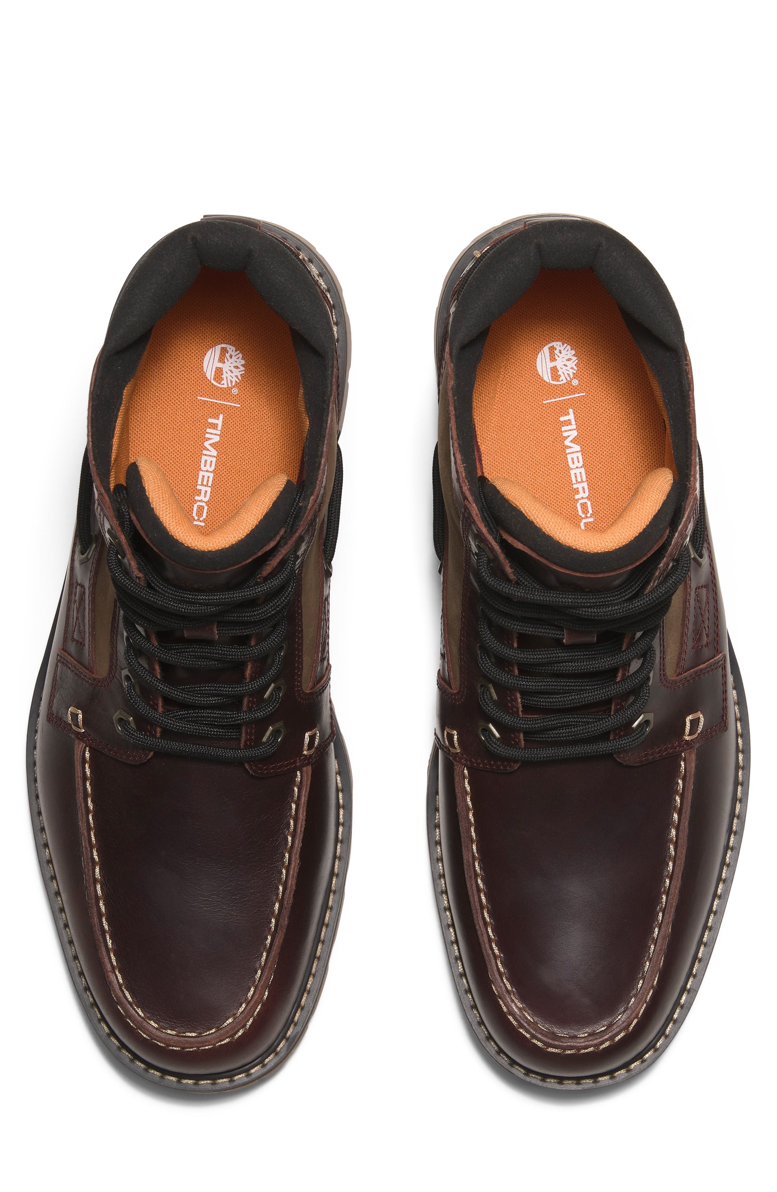 Timberland Britton Road Mid Waterproof Boot in Burgundy Full Grain at Nordstrom - 5