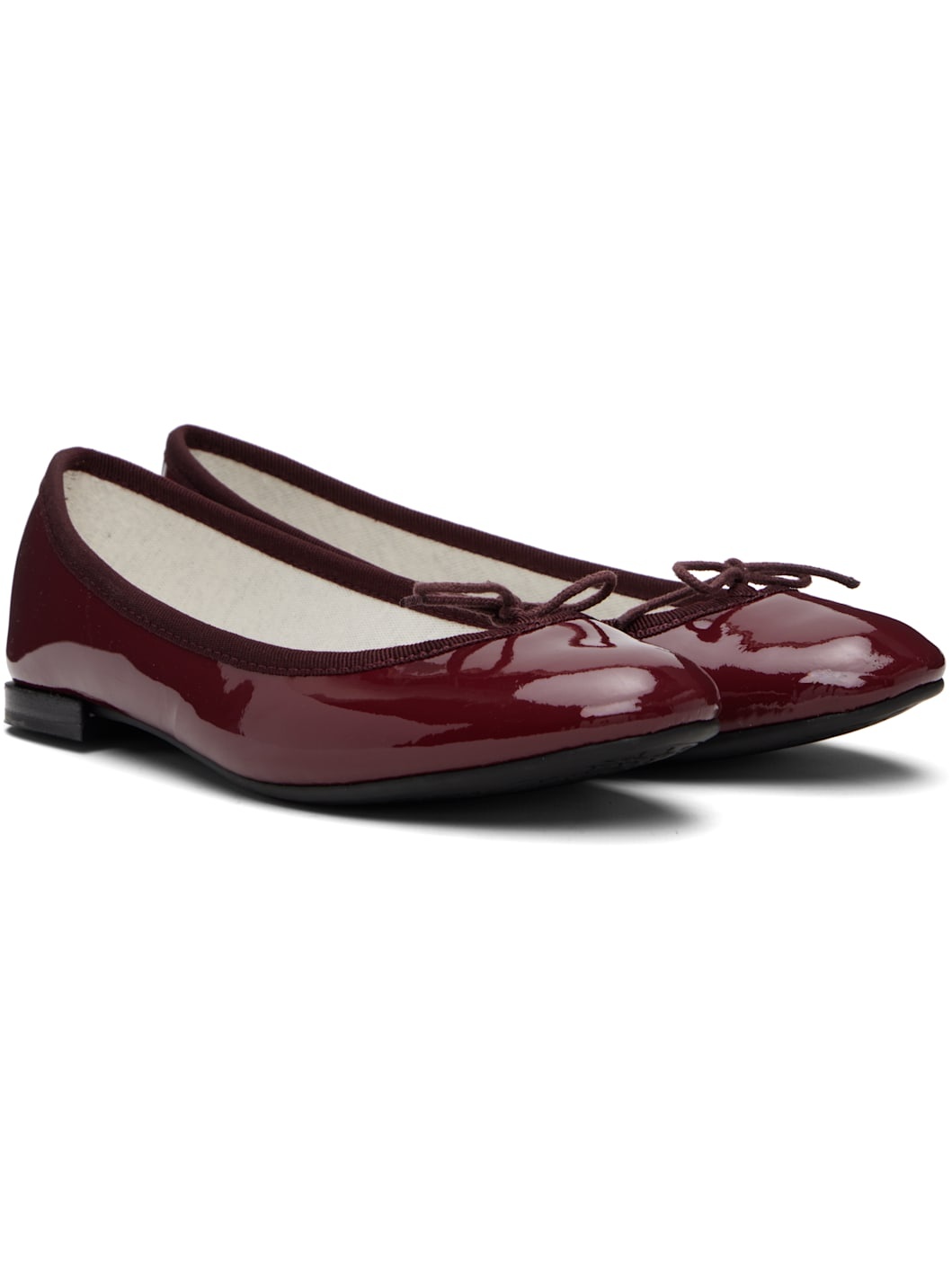 Burgundy Cendrillon Ballerina Flats - 4
