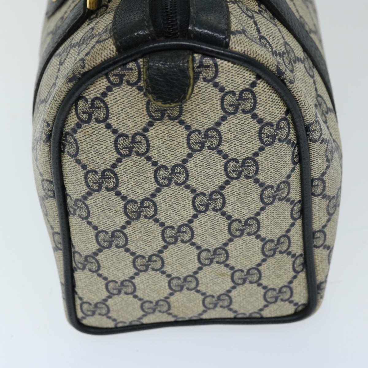 GUCCI GG Supreme Sherry Line Hand Bag Pvc Navy Red 40 02 006 - 4