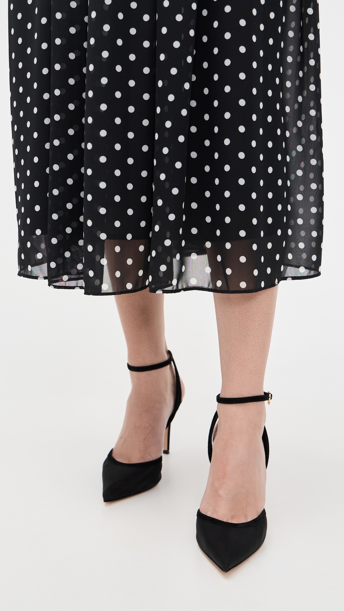 Sienna D'Orsay Organza + Camoscio Heels 85mm - 3