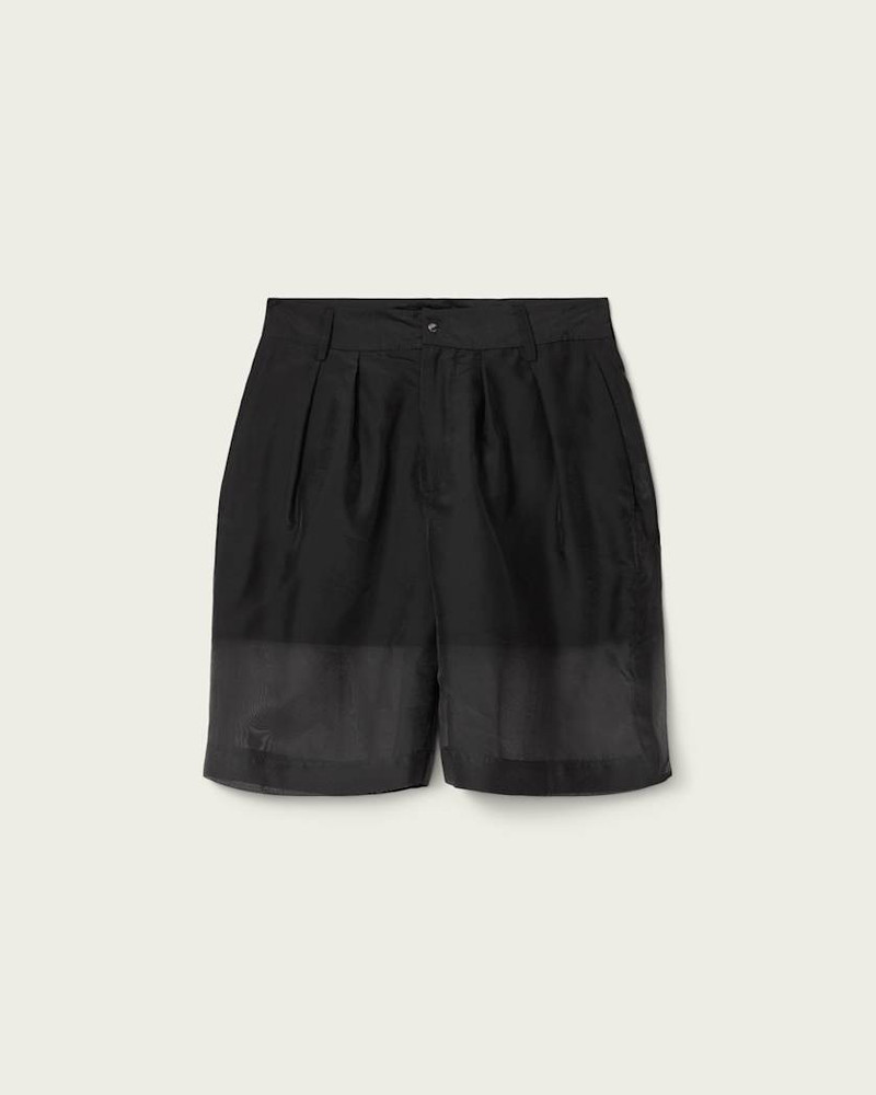 BANU PLEATED SHEER SHORTS 1