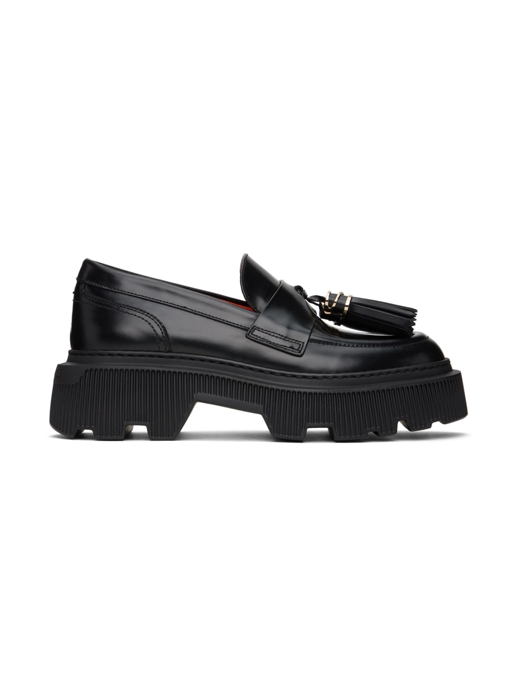 Black Tassel Loafers - 1