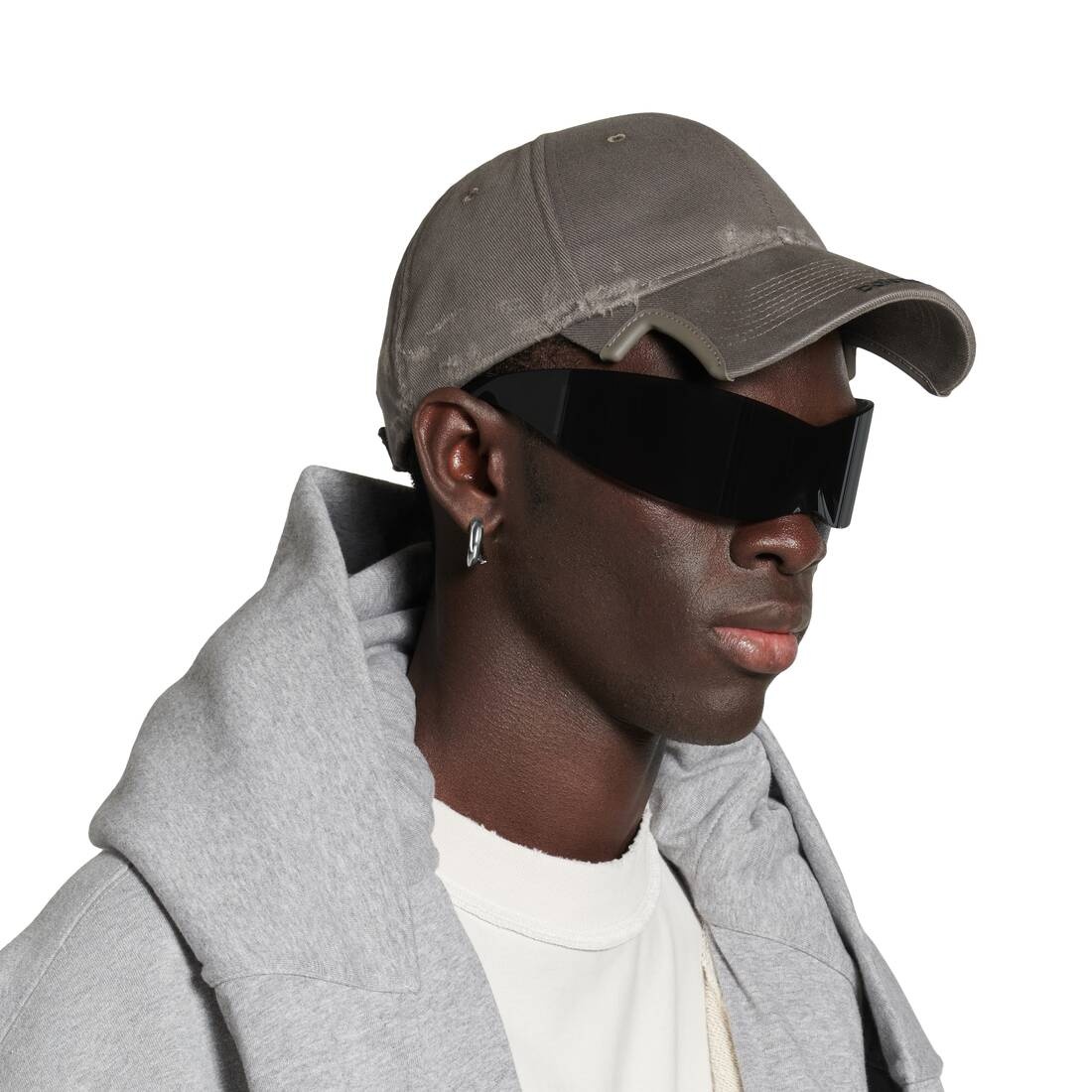 BALENCIAGA Force Horn Xs Earrings in Silver | balenciaga