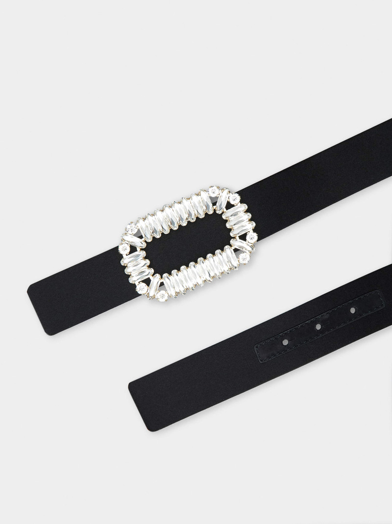 Sexy Choc Buckle Belt in Satin 2