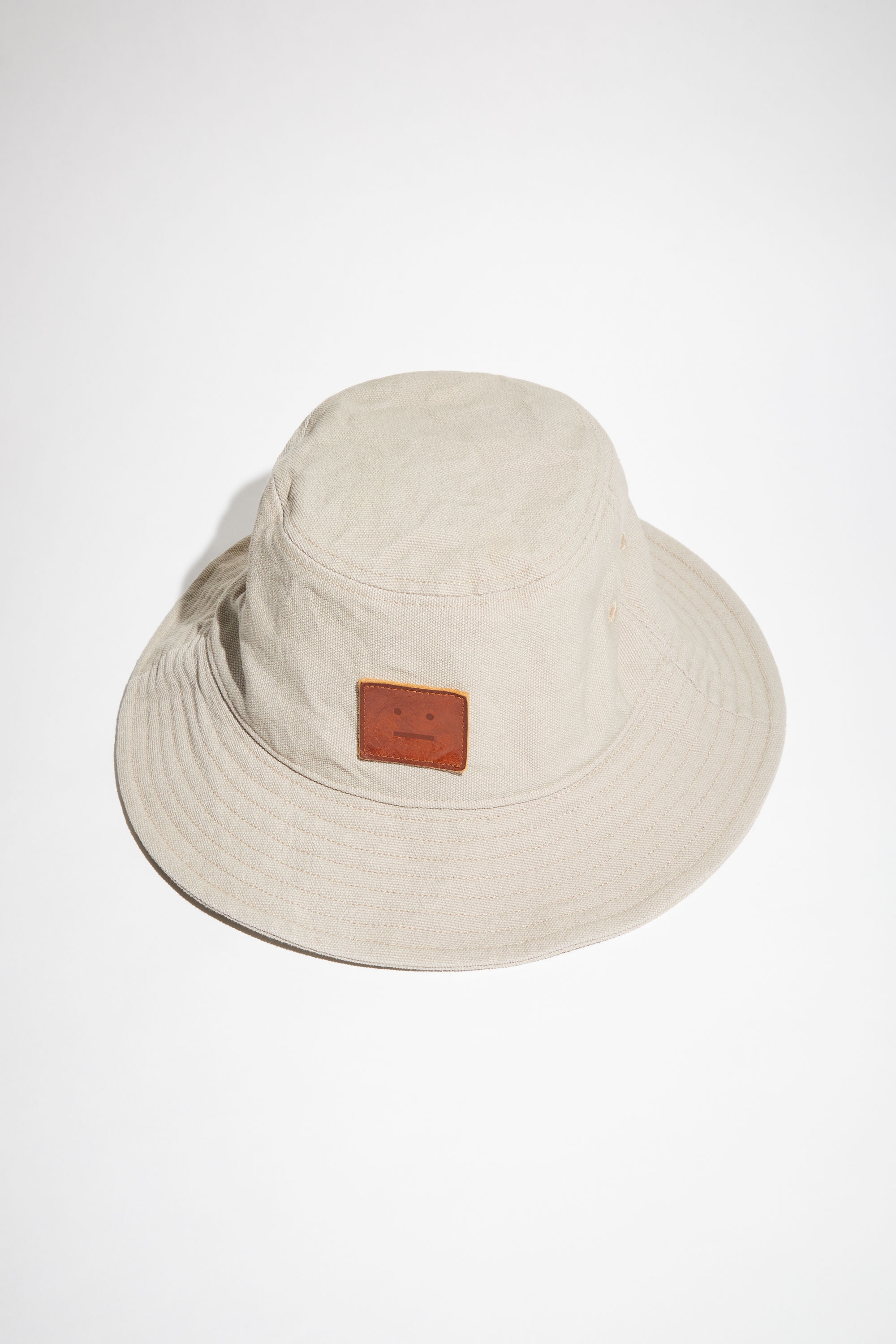 Canvas bucket hat - Mushroom beige - 1