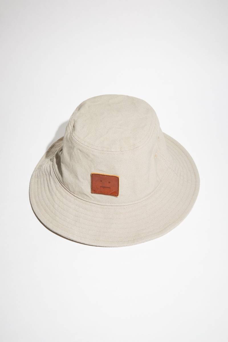 Canvas bucket hat - Mushroom beige 1