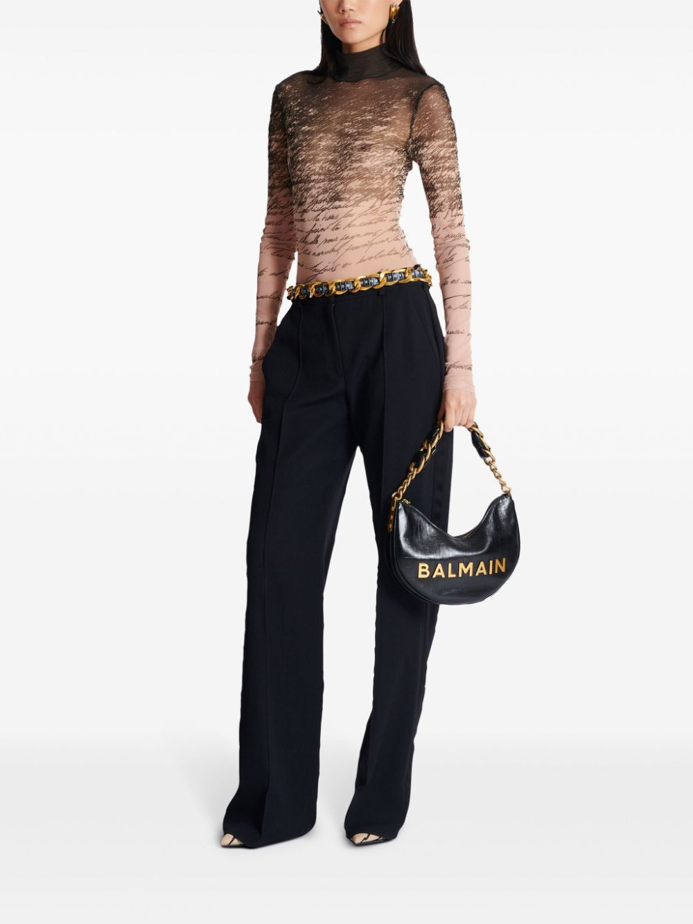 Balmain Women Soft Moon 1945 Shoulder Bag - 7