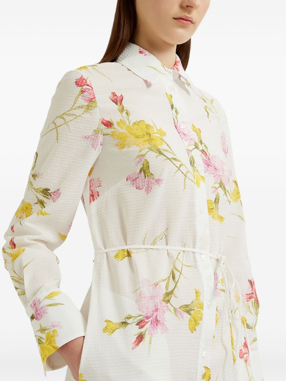 floral shirt dress - 5