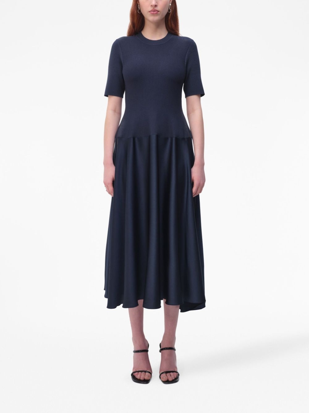 Marionne knitted-panel midi dress - 2