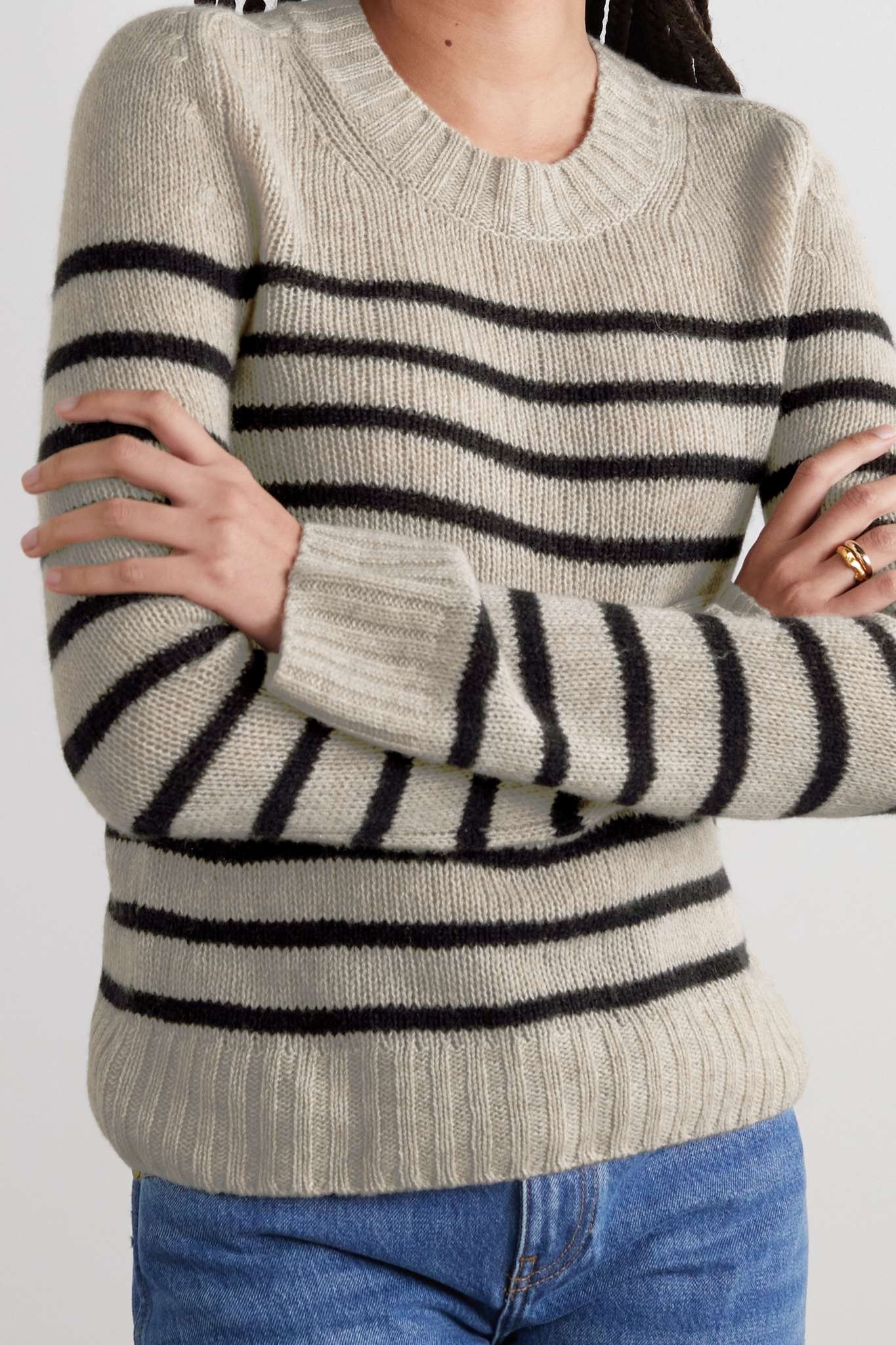 Tilda striped cashmere sweater - 3