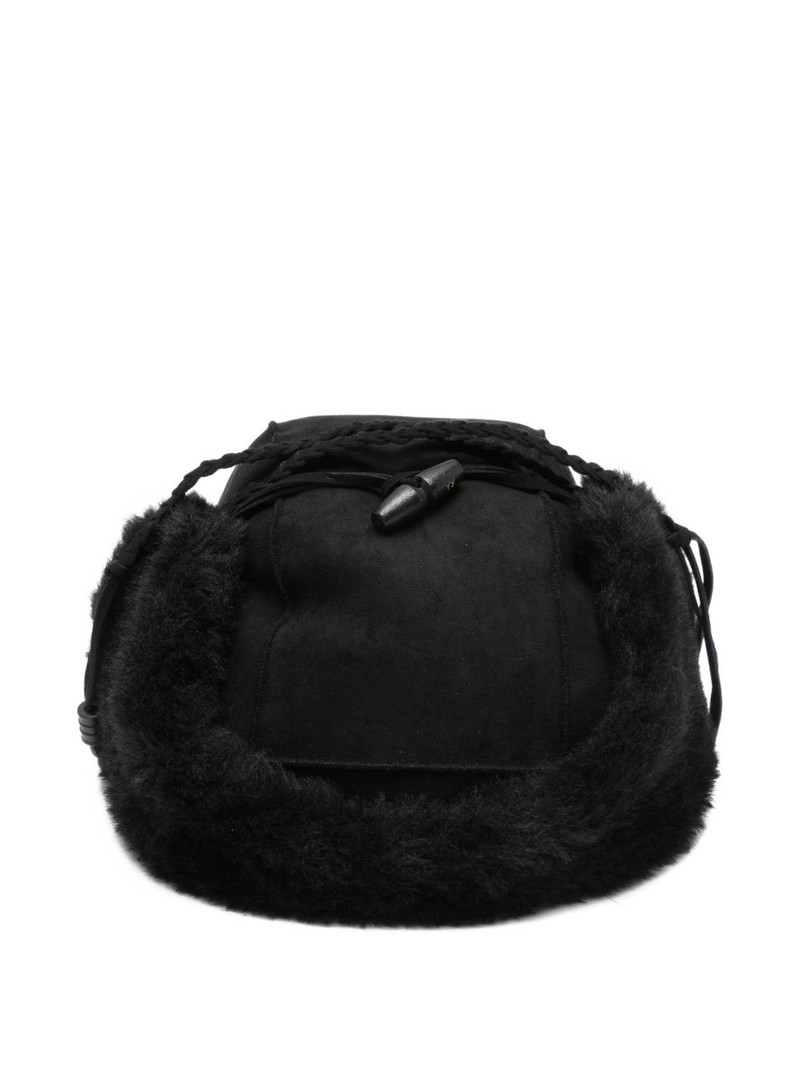 OPEN YY faux-fur ear-flap trapper hat outlook