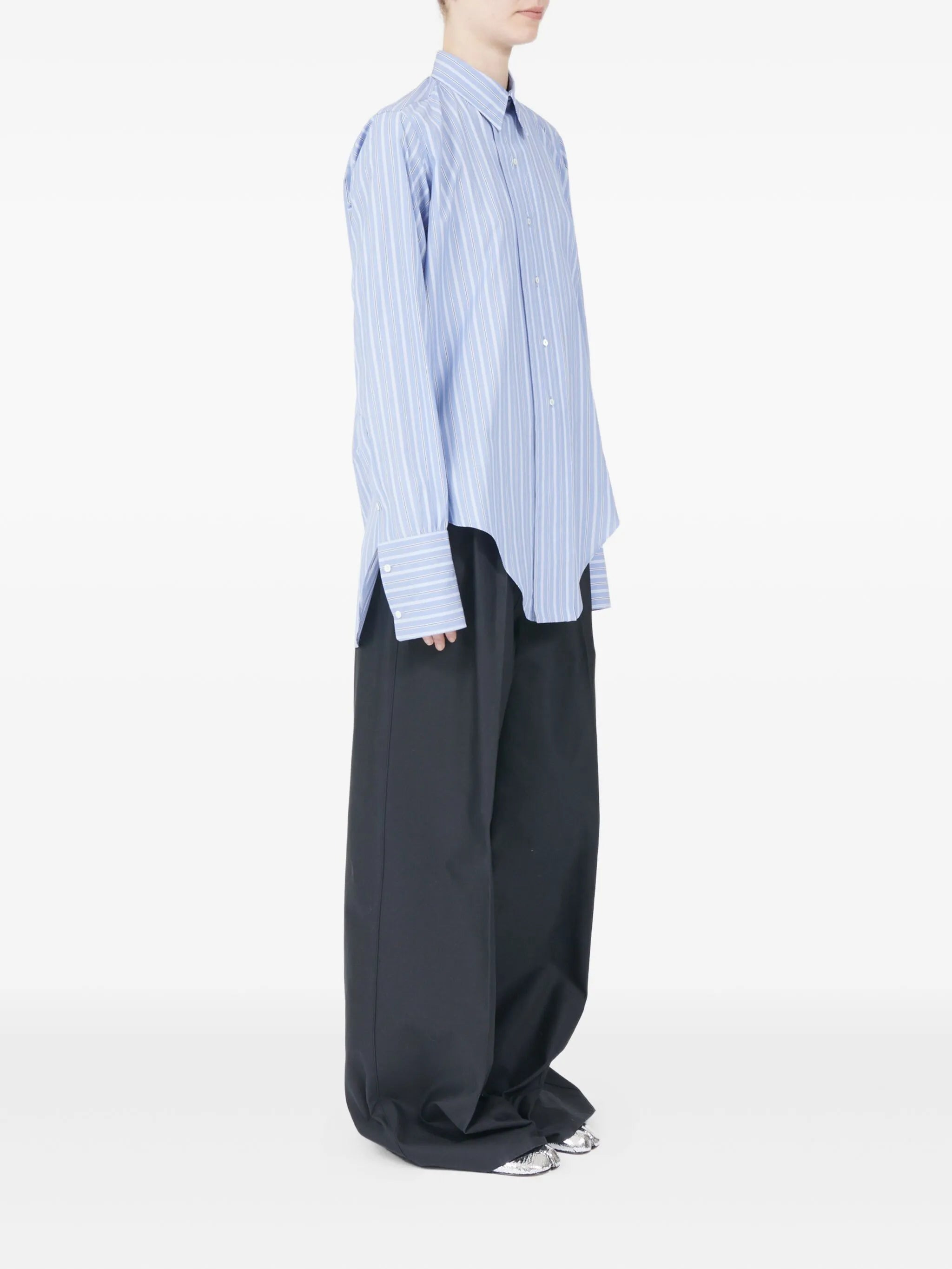 Maison Margiela Striped Long-sleeved Shirt - 2