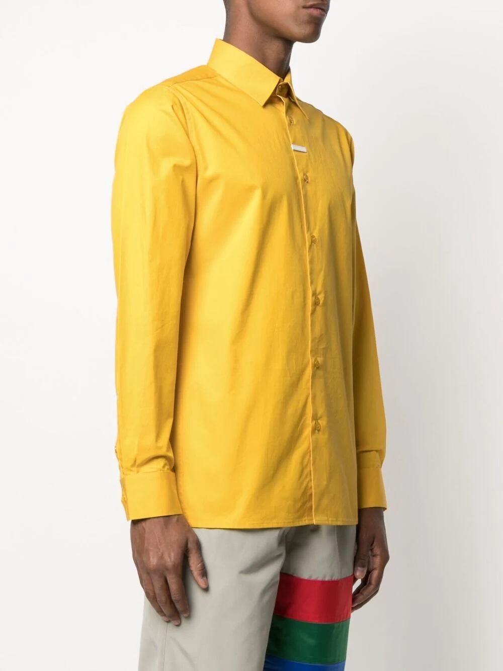 plaque-detail shirt - 4