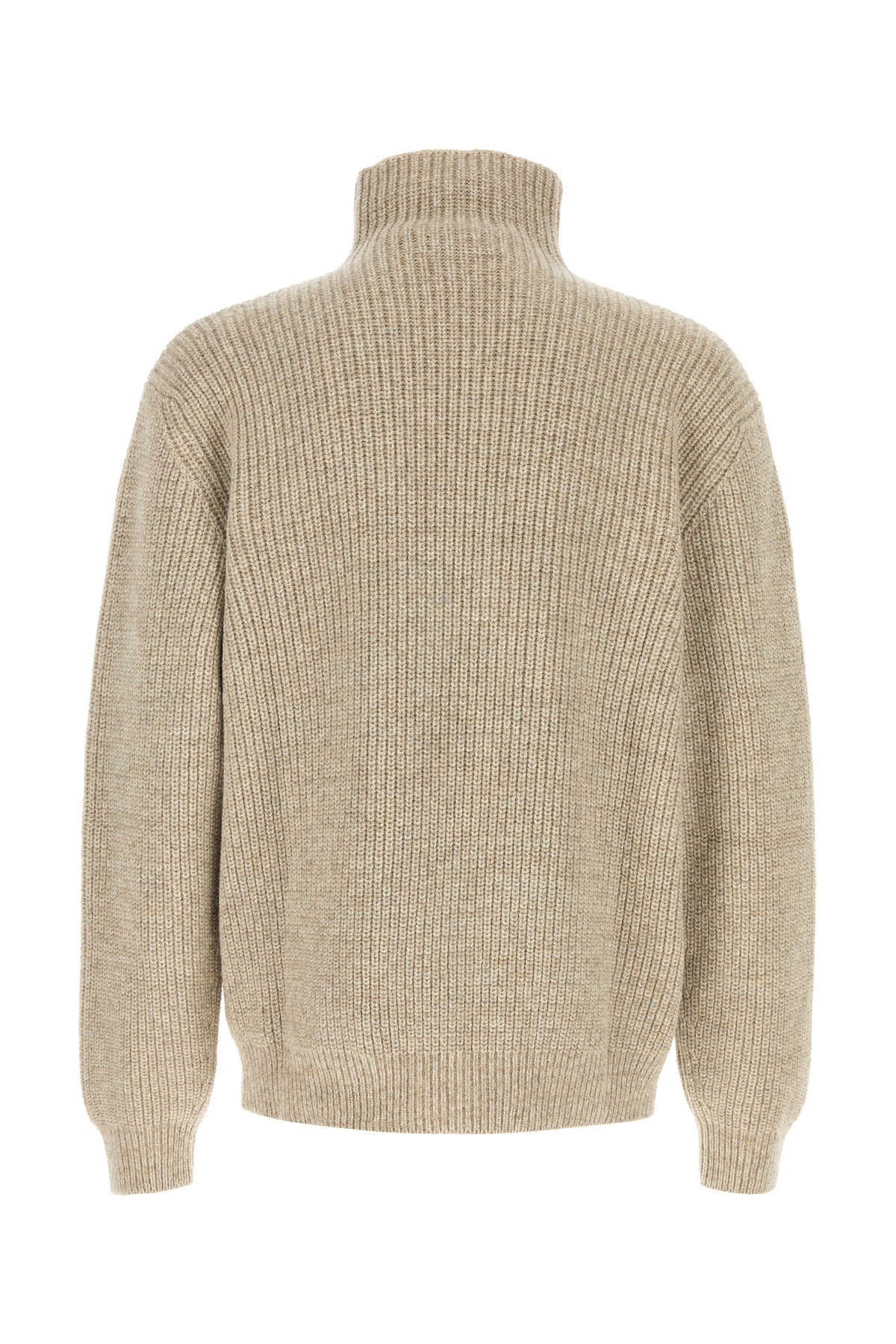 cappuccino wool oversize sweater - 2