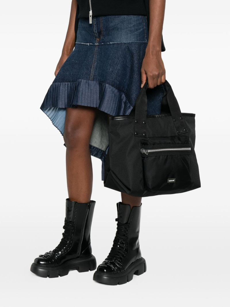 sacai zip pocket tote bag outlook