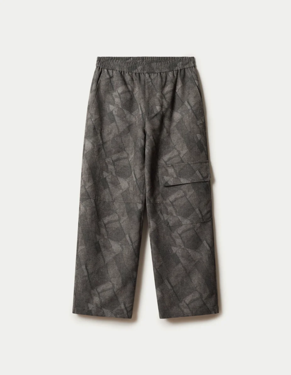 ELASTICATED CARGO PANTS - 1