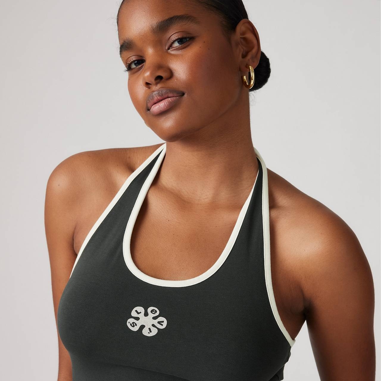 GRAPHIC ELLA HALTER TOP - 5