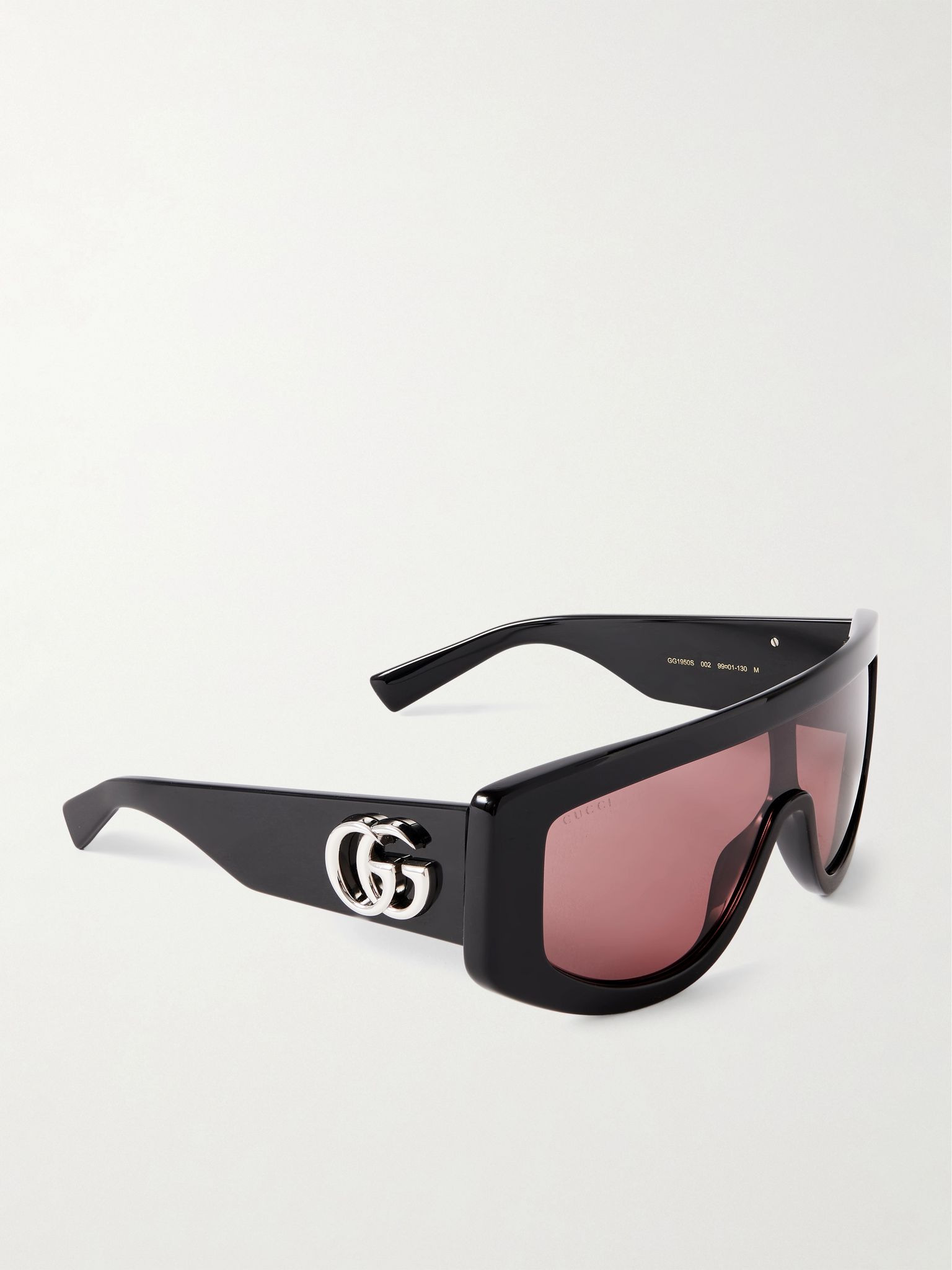 GG oversized D-frame acetate sunglasses Black - 3