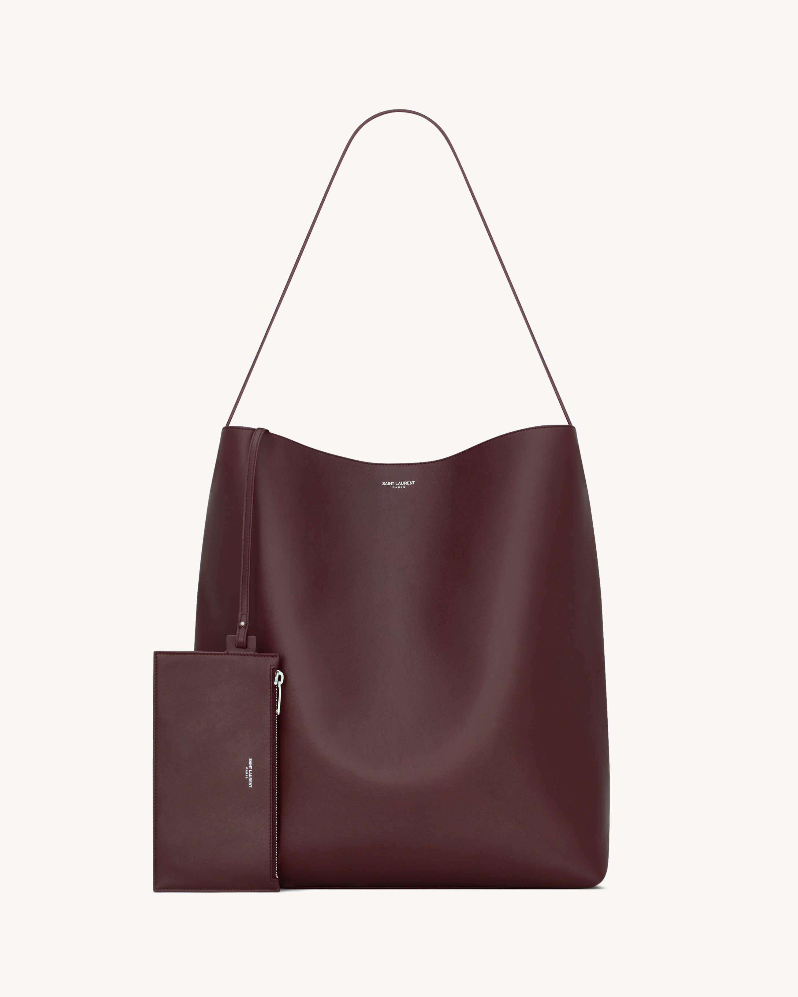 BOLD HOBO BAG IN SMOOTH LEATHER - 2