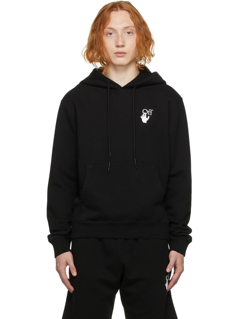 Black Degrade Arrow Hoodie - 1