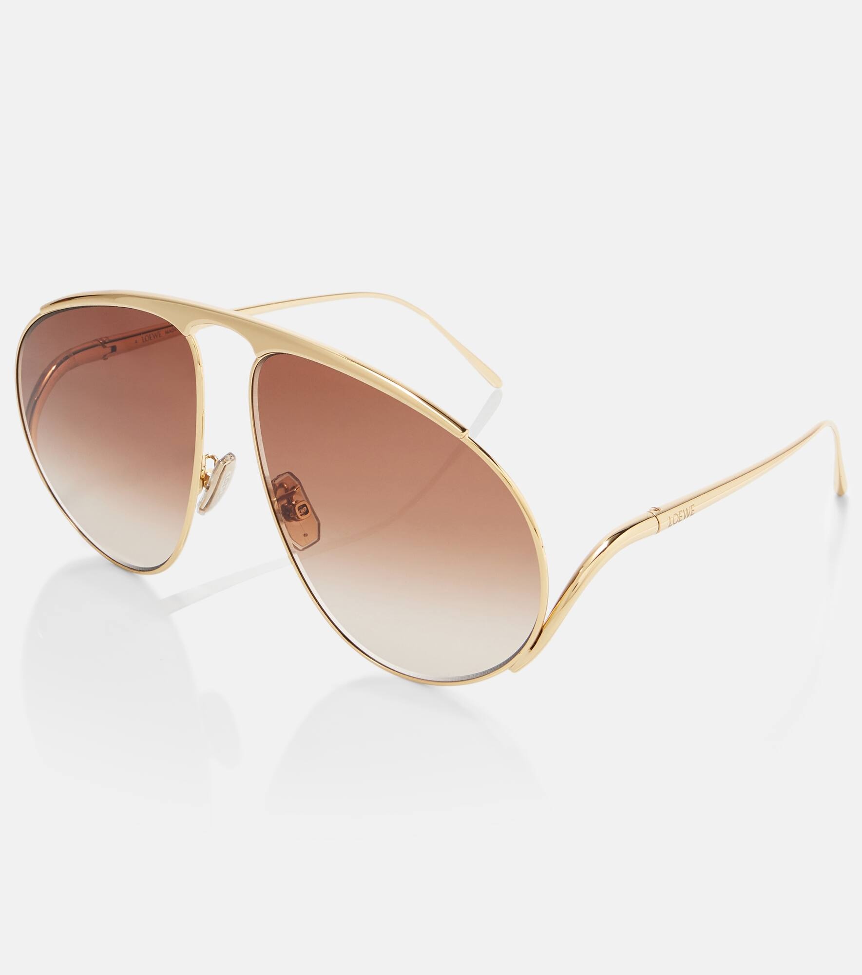 Signature oversized aviator sunglasses - 4